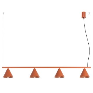 Sollux Lighting Żyrandol NOX 4L ochra czerwona
