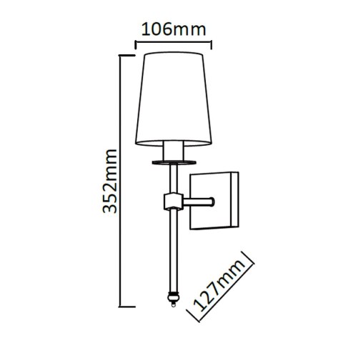 Light Prestige Kinkiet Casoli chrom 1xE14
