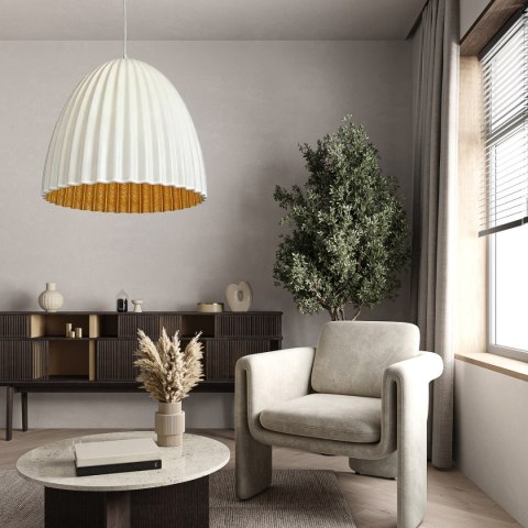 Light Prestige Lampa wisząca Elva 50 cm biały