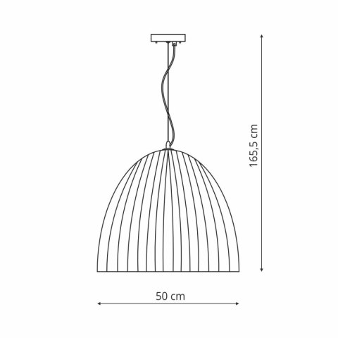 Light Prestige Lampa wisząca Elva 50 cm biały