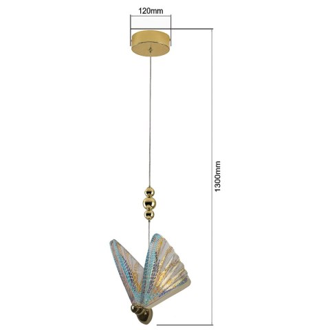 Light Prestige Lampa wisząca Mariposa 1 mix kolor LED CCT