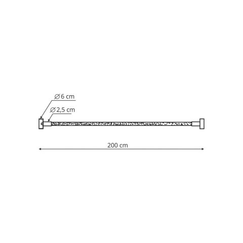 Light Prestige Lampa wisząca Rope Light 2 m biała Tuya Smart LED CCT