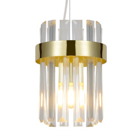 Light Prestige Lampa wisząca Vetro złota 3xE14