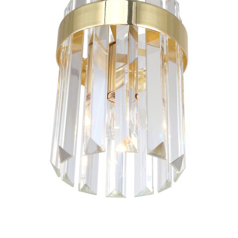 Light Prestige Lampa wisząca Vetro złota 3xE14