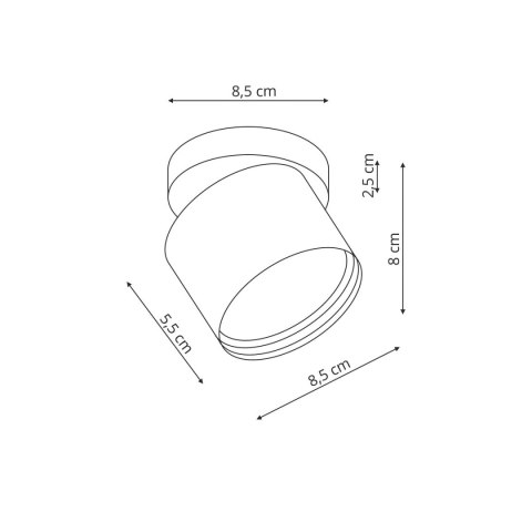 Light Prestige Oprawa natynkowa Kendal czarna GX53