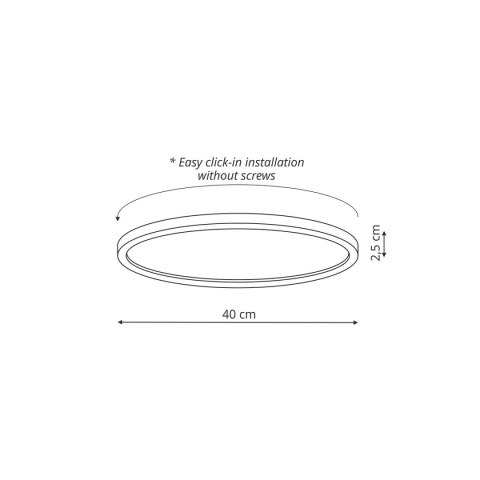 Light Prestige Plafon California 40 cm biały LED CCT