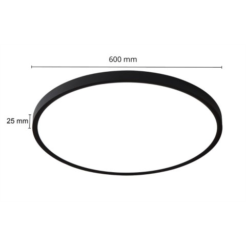 Light Prestige Plafon California 60 cm czarny LED CCT