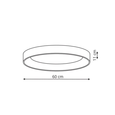 Light Prestige Plafon Georgia 60 cm biały LED CCT