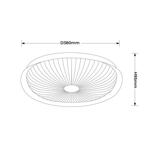 Light Prestige Plafon Luniq 40 cm biały LED CCT