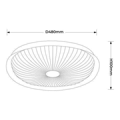 Light Prestige Plafon Luniq 50 cm biały LED CCT