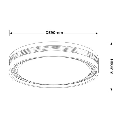 Light Prestige Plafon Ronda biały LED CCT