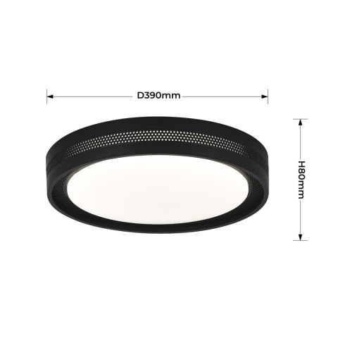 Light Prestige Plafon Ronda czarny LED CCT