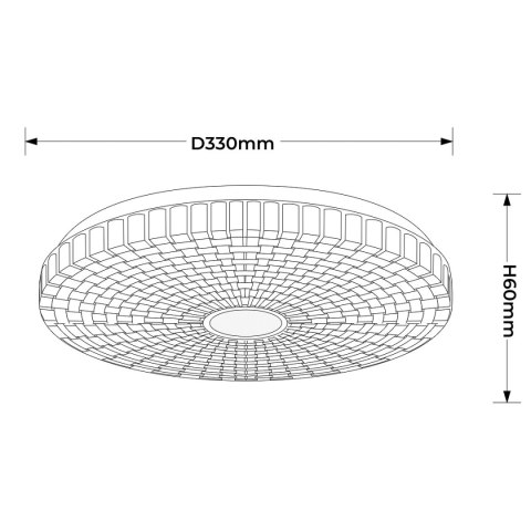 Light Prestige Plafon Solaro 33 cm biały LED 4000K