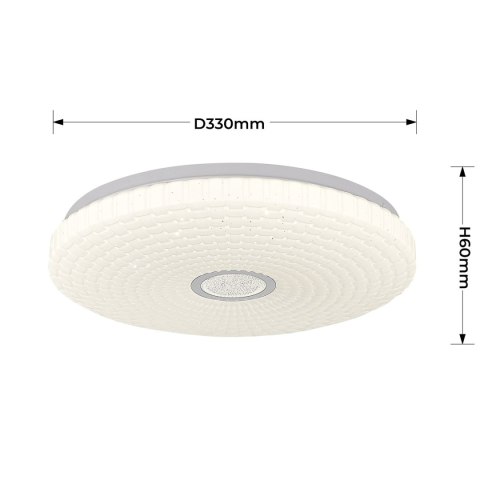 Light Prestige Plafon Solaro 33 cm biały LED 4000K