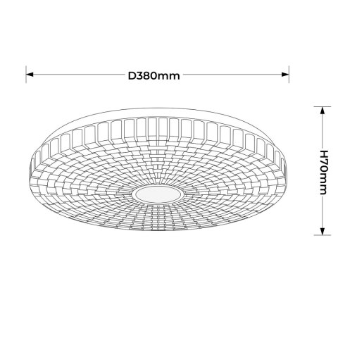 Light Prestige Plafon Solaro 40 cm biały LED 4000K