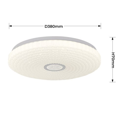 Light Prestige Plafon Solaro 40 cm biały LED 4000K