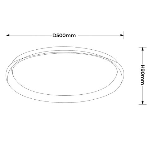 Light Prestige Plafon Trego 50 cm biały LED CCT