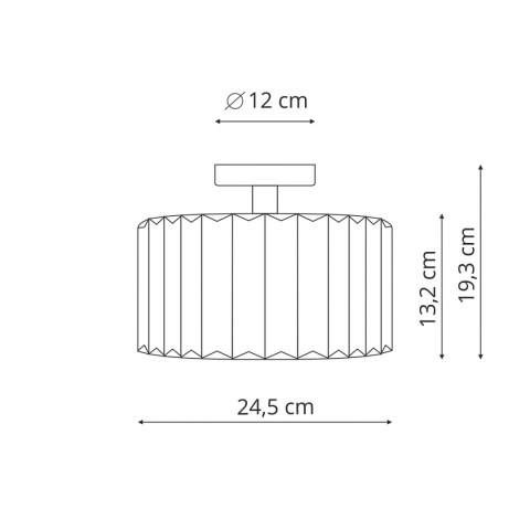 Light Prestige Plafon Vetro chrom 1xE27