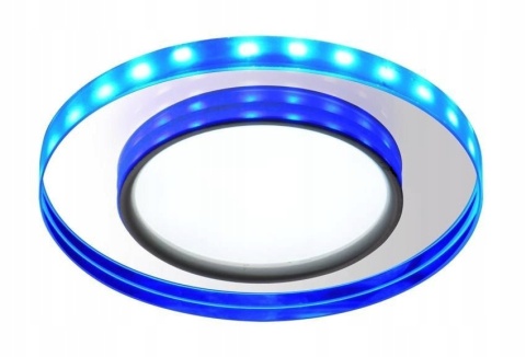 SSP-23 8W LED NIEBIESKI oczko sufitowe lampa sufitowa SZKŁO TRANSPARENTNE