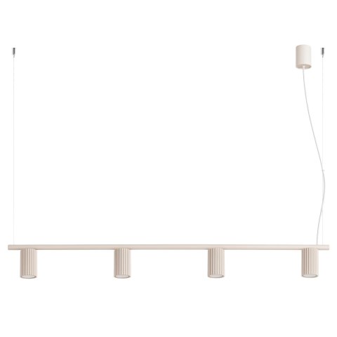 Sollux Lighting Żyrandol KARBON 4 beżowa