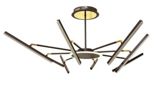 LAMPA DEKORACYJNA SUFIT 38W + PILOT - BRĄZ - ZŁOTO DL-F07 FARO