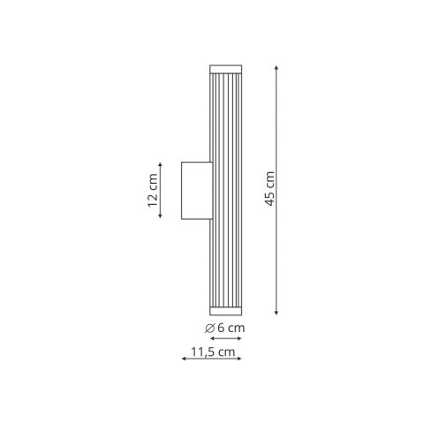 Light Prestige Kinkiet Vena 45 cm chrom LED CCT