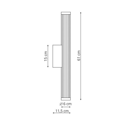 Light Prestige Kinkiet Vena 60 cm złoty LED CCT