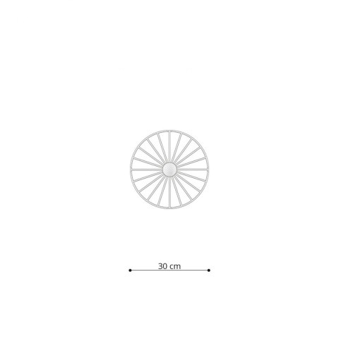 Kinkiet / Plafon SIRKEL 30 czarny