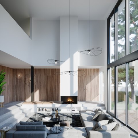 Sollux Lampa wisząca ESKOLA 110 czarna