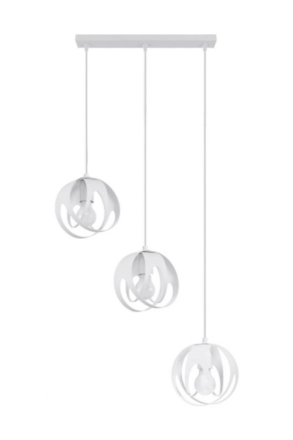 Sollux Lampa wisząca TULOS 3L biała