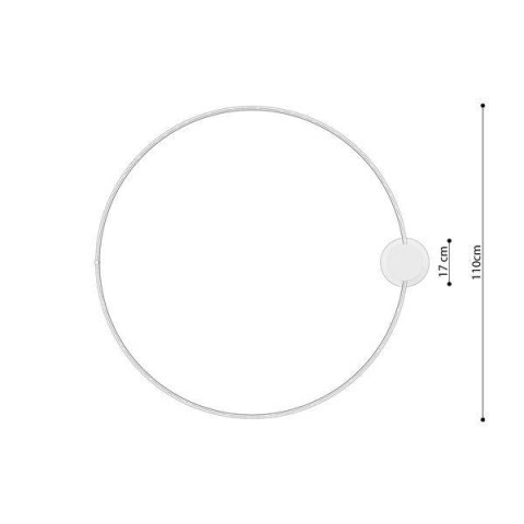 Plafon RIO 110 czarny LED 4000K