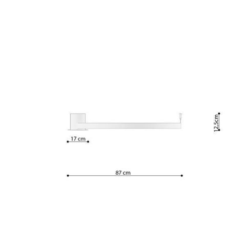 Sollux Lampa Plafon RIO 78 czarny LED 3000K