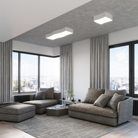 Sollux Lampa Plafon SQUARE 1 biały