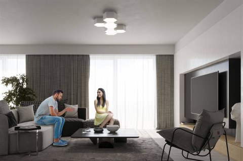 Sollux Lampa Plafon SUNDE 11 biały