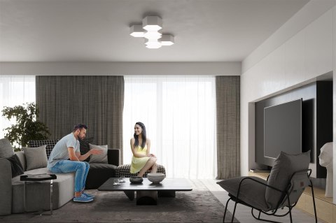 Sollux Lampa Plafon SUNDE 15 biały