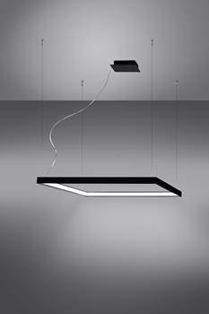 Sollux Lampa Żyrandol NELYA M czarny LED 4000K