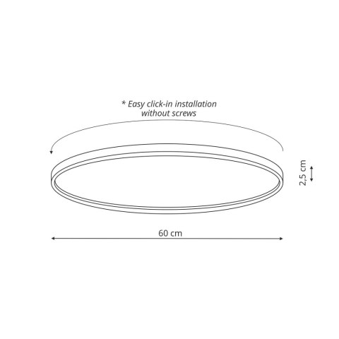 Light Prestige Plafon California 60 cm biały LED CCT