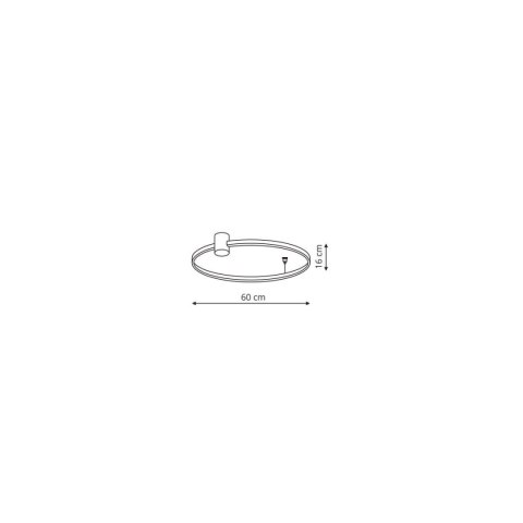 Light Prestige Plafon Ring S czarny LED CCT