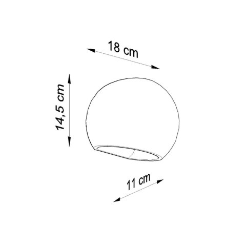 Sollux Lighting Kinkiet ceramiczny GLOBE