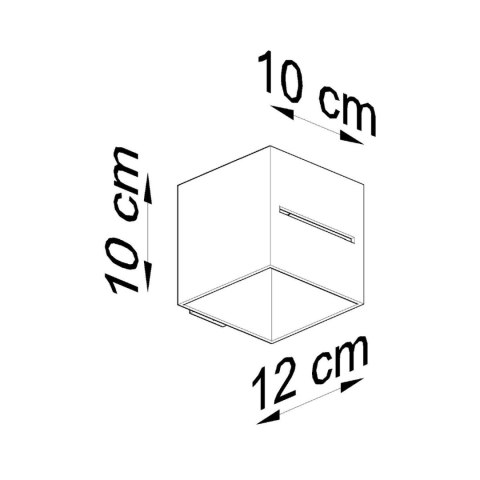 Sollux Lighting Kinkiet LOBO czarny