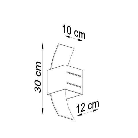 Sollux Lighting Kinkiet LORETO czarny