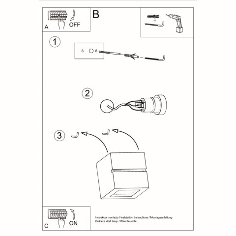 Sollux Lighting Kinkiet ceramiczny LEO LINE