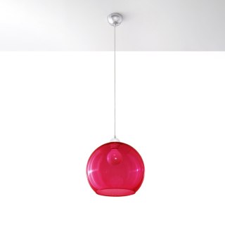 Sollux Lighting Lampa wisząca BALL czerwona