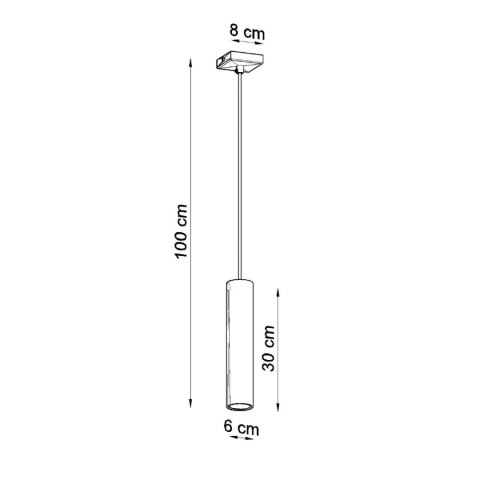 Sollux Lighting Lampa wisząca LAGOS 1 biały