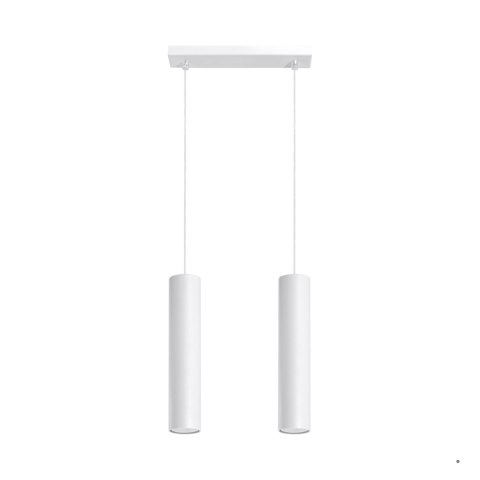 Sollux Lighting Lampa wisząca LAGOS 2 biały
