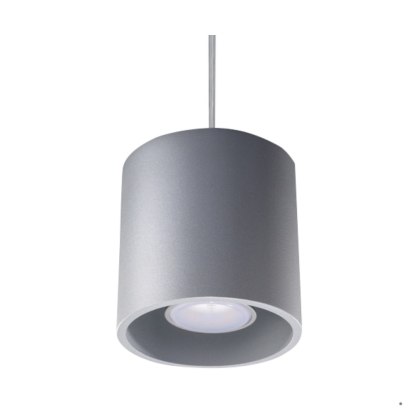 Sollux Lighting Lampa wisząca ORBIS 1 szary