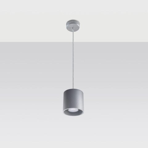 Sollux Lighting Lampa wisząca ORBIS 1 szary