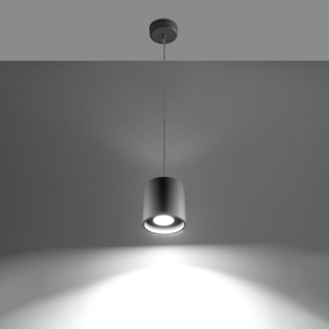 Sollux Lighting Lampa wisząca ORBIS 1 szary
