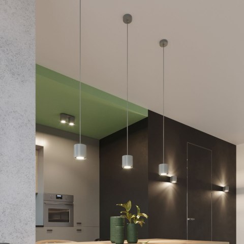Sollux Lighting Lampa wisząca ORBIS 1 szary