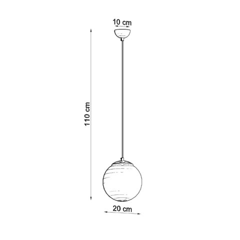 Sollux Lighting Lampa wisząca UGO 20 chrom